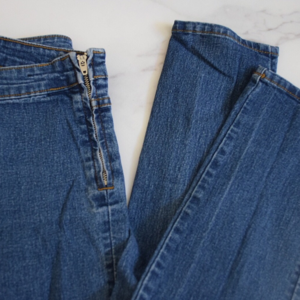 H&M high waisted skinny jeans w/ side zipper
